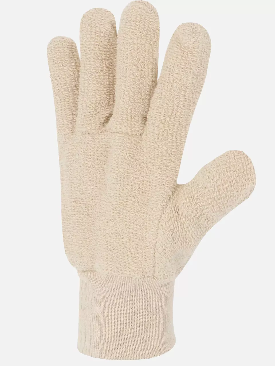 Singer Safety 700BM, Cotton Terry Gloves, Size 10, Natural, image 2, gallery thumbnail