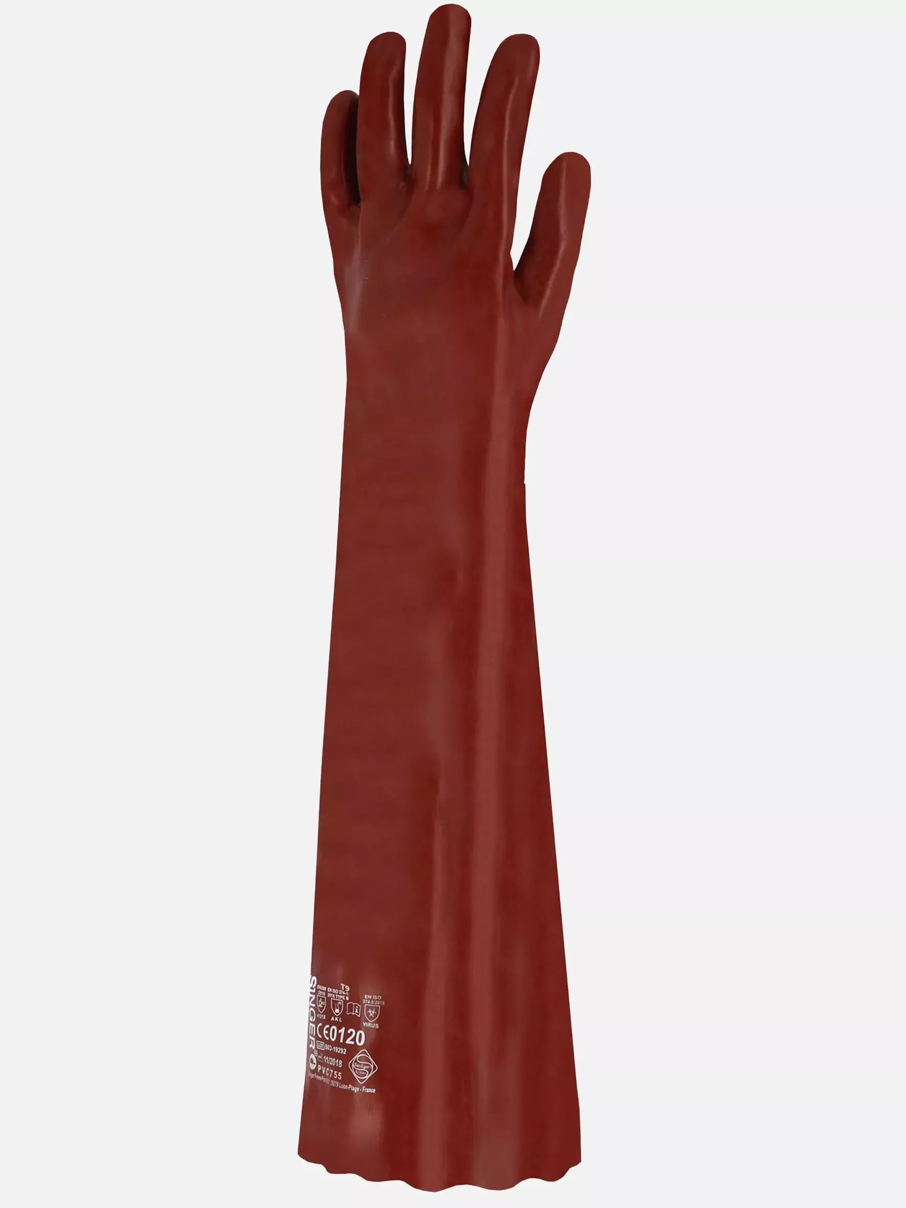 Singer Safety PVC75595, PVC Gloves, 580 mm, Red, image 3