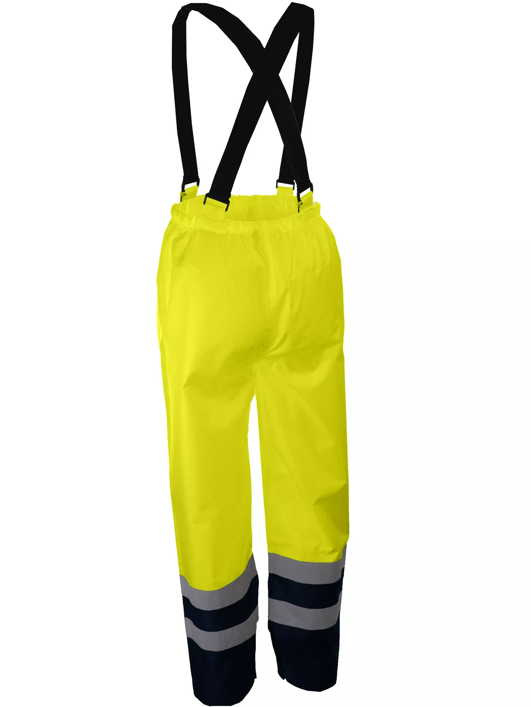 Singer Safety PIVA, High Visibility Bib Pant, Yellow/Navy Blue, image 2