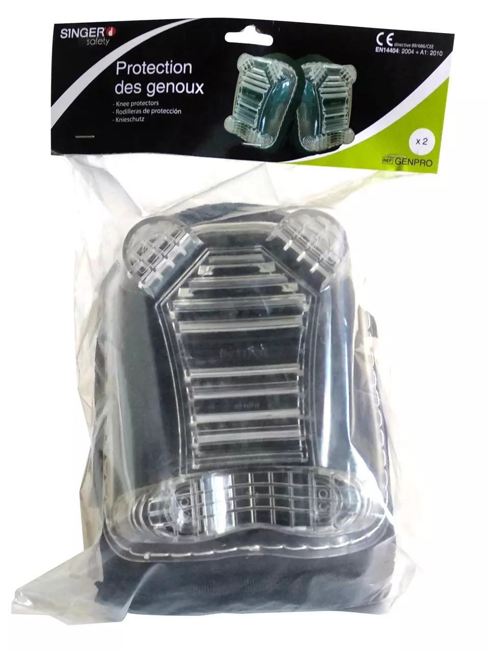 Singer Safety GENPRO, Protective Knee Pads, 24 x 16 cm, Black, image 3, gallery thumbnail