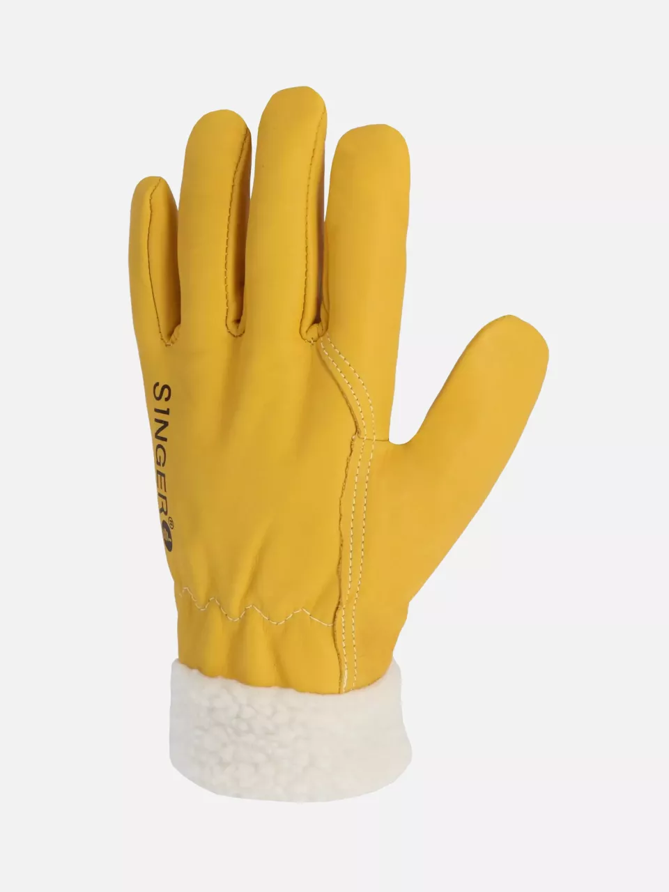 Singer Safety CFJORD, Leather Gloves, Yellow, image 1, gallery thumbnail