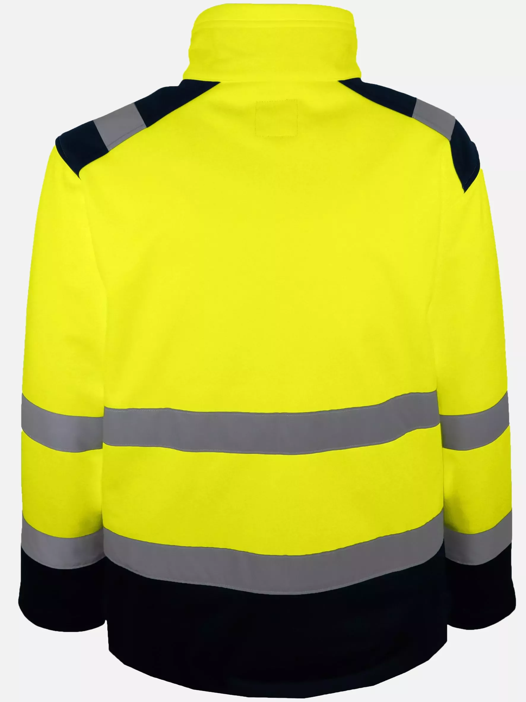 Singer Safety VULCA, High Visibility Softshell Jacket, Yellow/Navy Blue, image 4