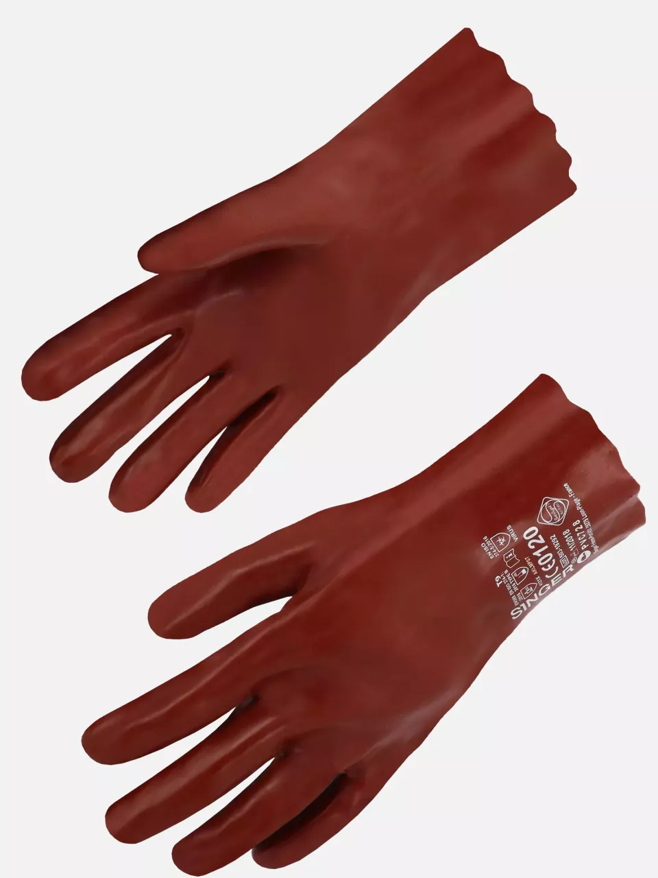 Singer Safety PVC728, PVC Chemical Protection Gloves, 270 mm, Red, image 1, gallery thumbnail