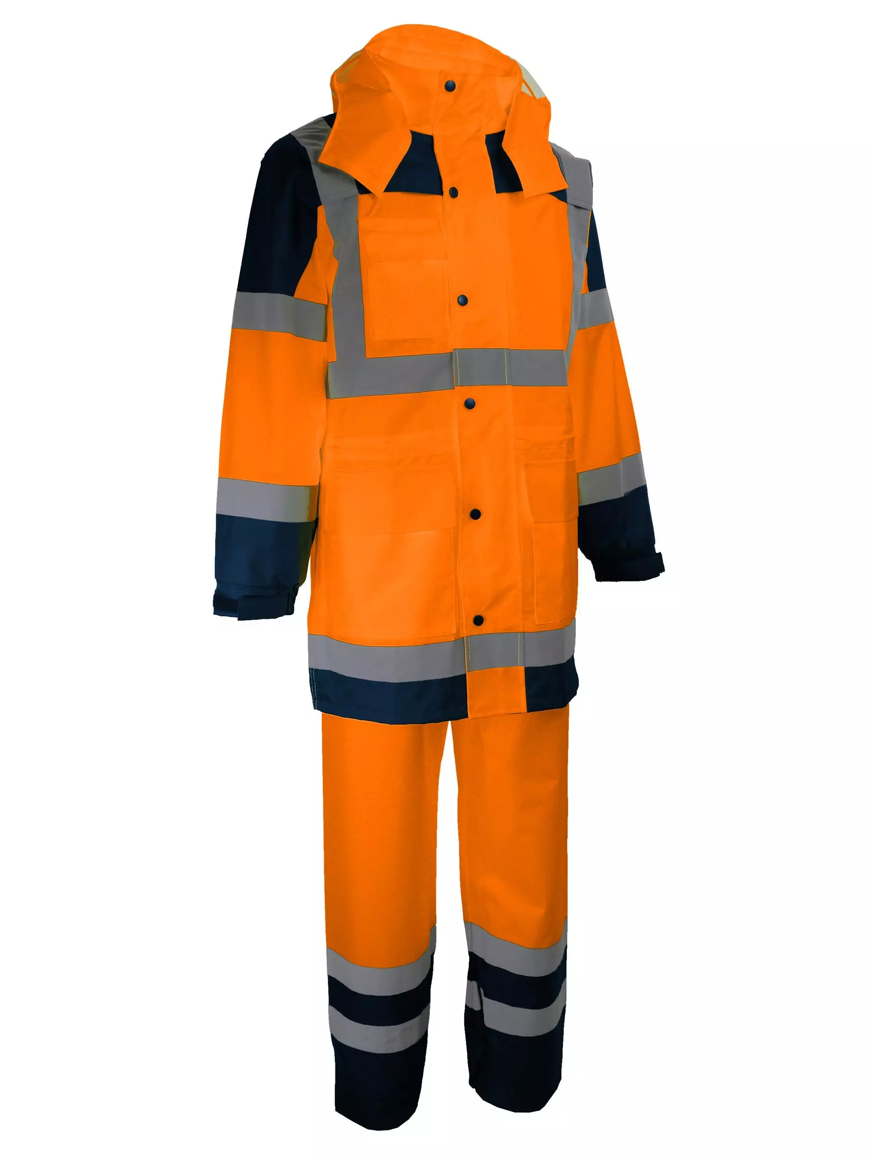 Singer Safety VILO, High Visibility Rainwear, Navy Blue/Orange