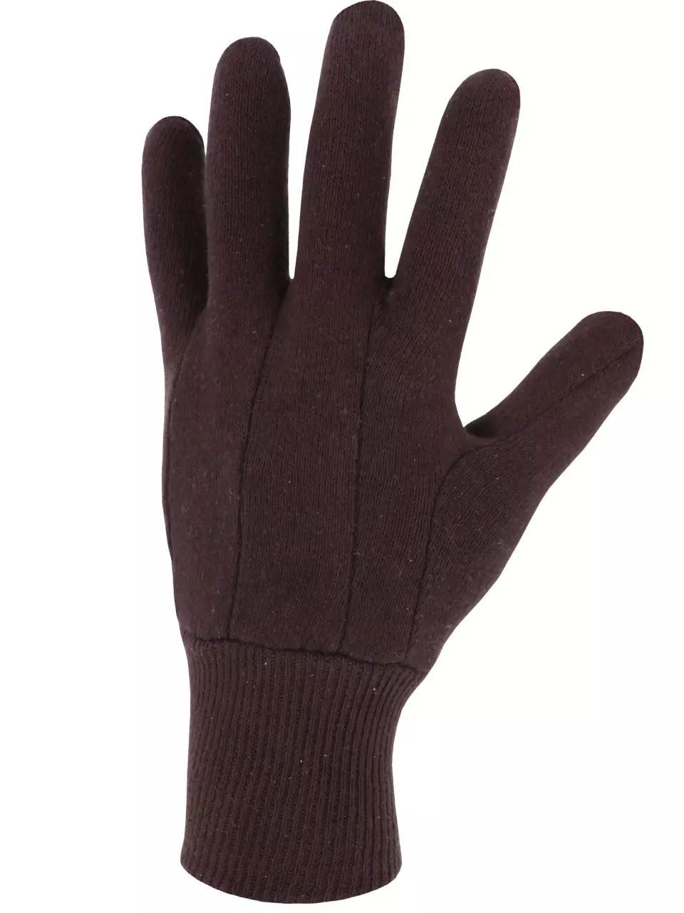 Singer Safety 400JMF, Cotton Jersey Gloves, Brown, image 3, gallery thumbnail