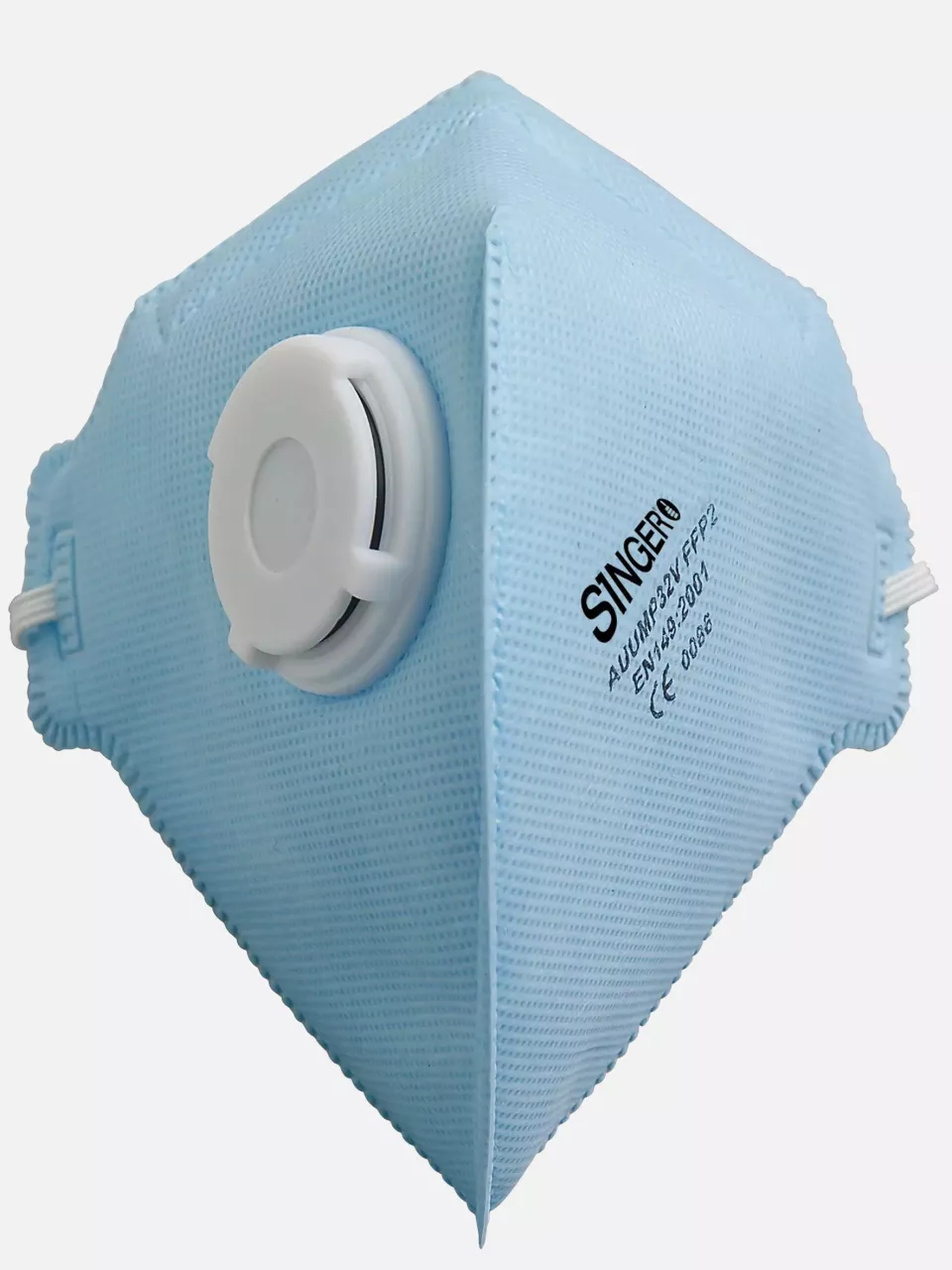 Singer Safety AUUMP32V, FFP2 Face Mask, Blue, image 1, gallery thumbnail