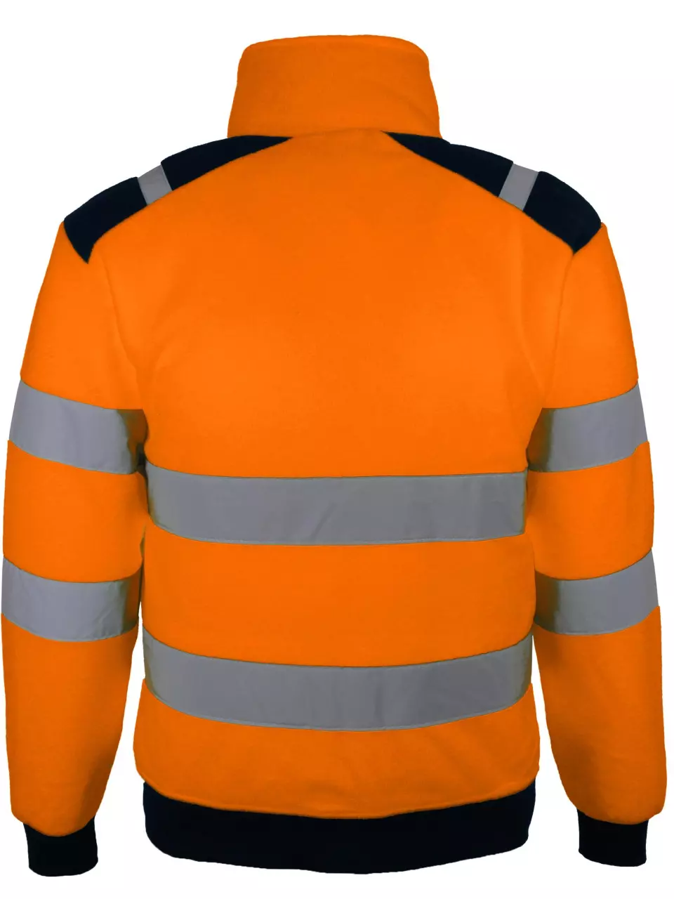 Singer Safety POLGO, High Visibility Jacket, Orange/Navy Blue, image 4, gallery thumbnail