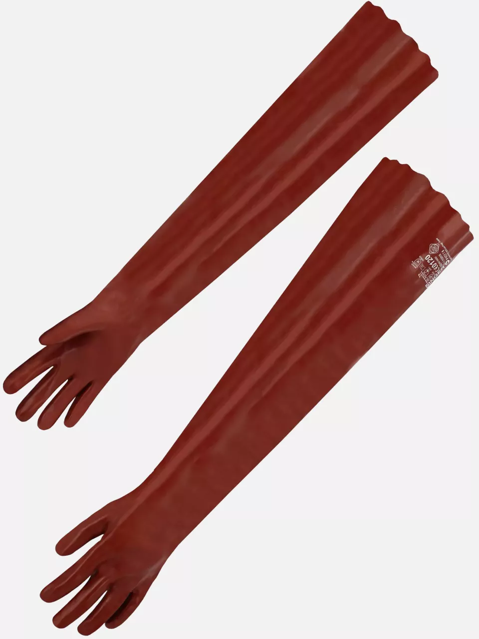 Singer Safety PVC77595, PVC Gloves, 720 mm, Red, image 1, gallery thumbnail