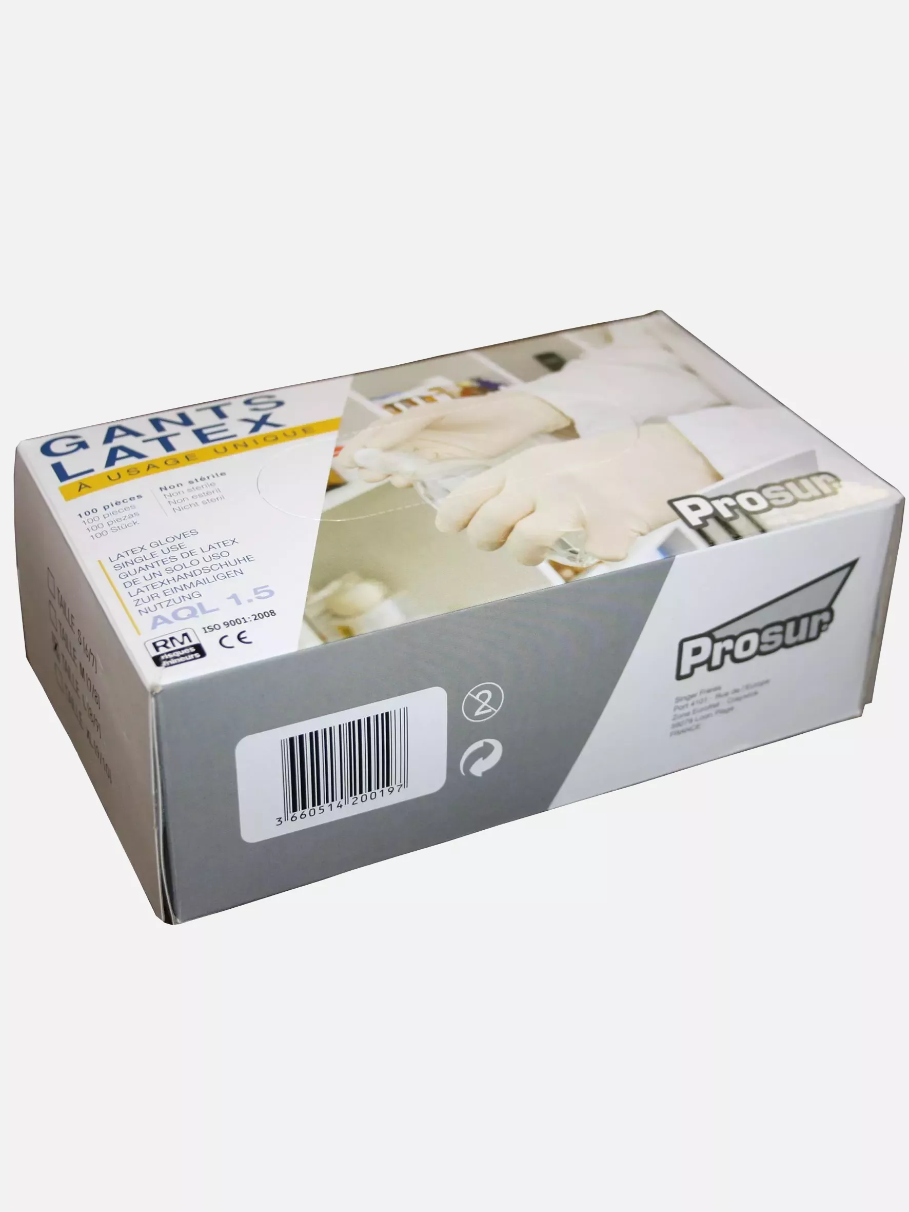 Singer Safety AUULAT, Latex Disposable Gloves, image 2