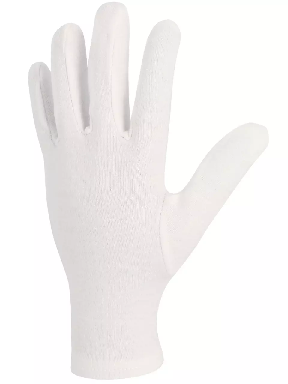 Singer Safety JB10009, Cotton Gloves, Size 9, White, image 3, gallery thumbnail