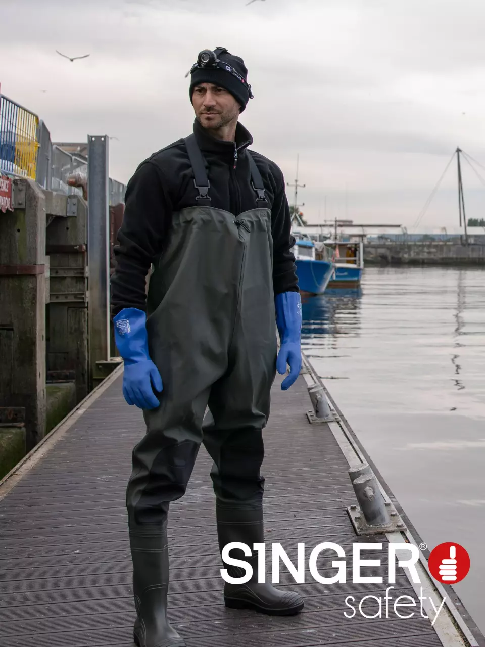 Singer Safety WIKI, Chest Waders, S5 SRC, Green, image 2, gallery thumbnail