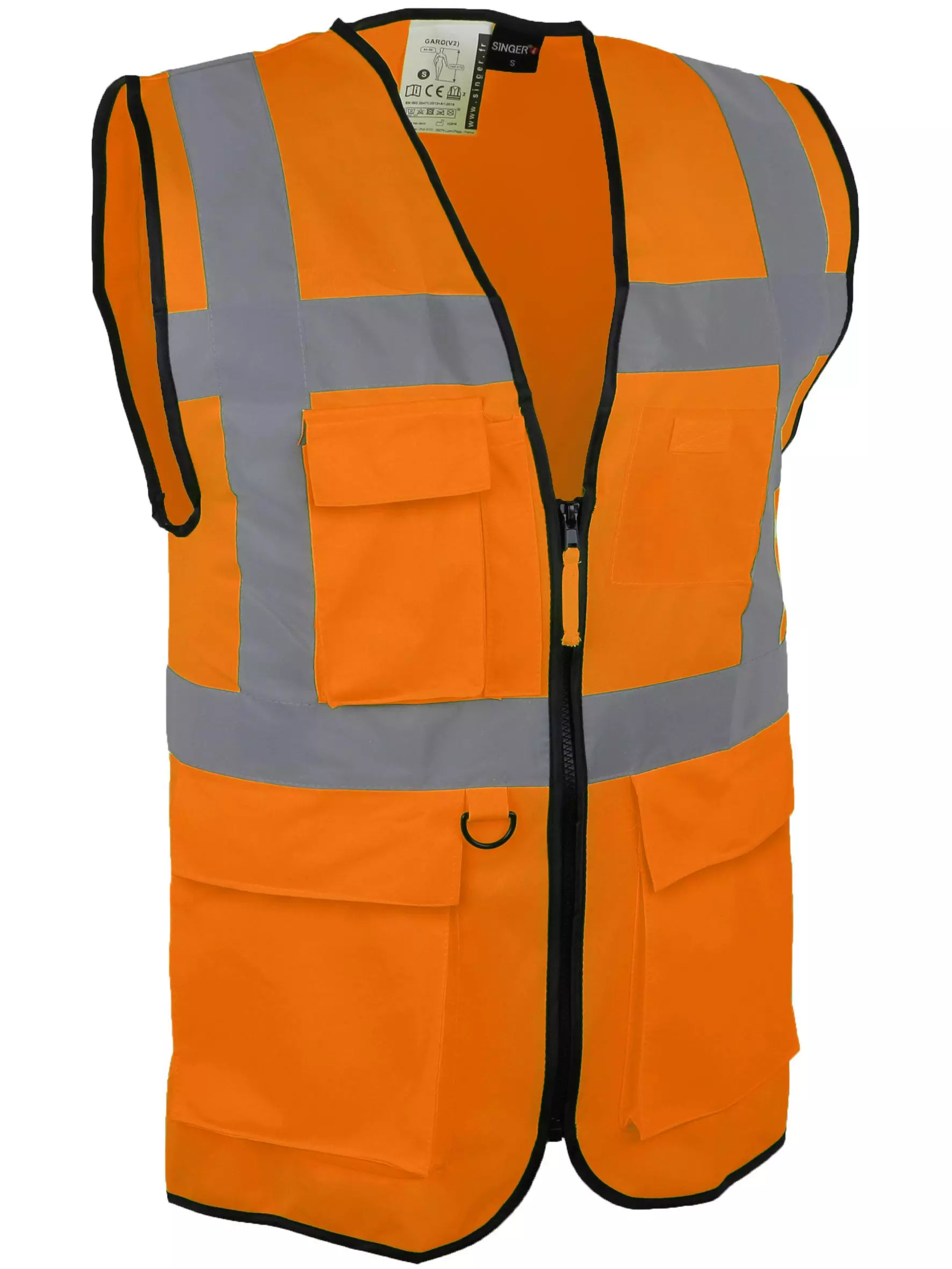 Singer Safety GARO, High Visibility Vest, Orange
