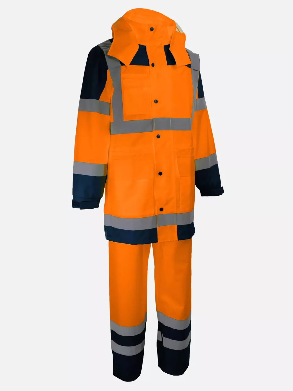 Singer Safety VILO, High Visibility Rainwear, Navy Blue/Orange, image 1, gallery thumbnail