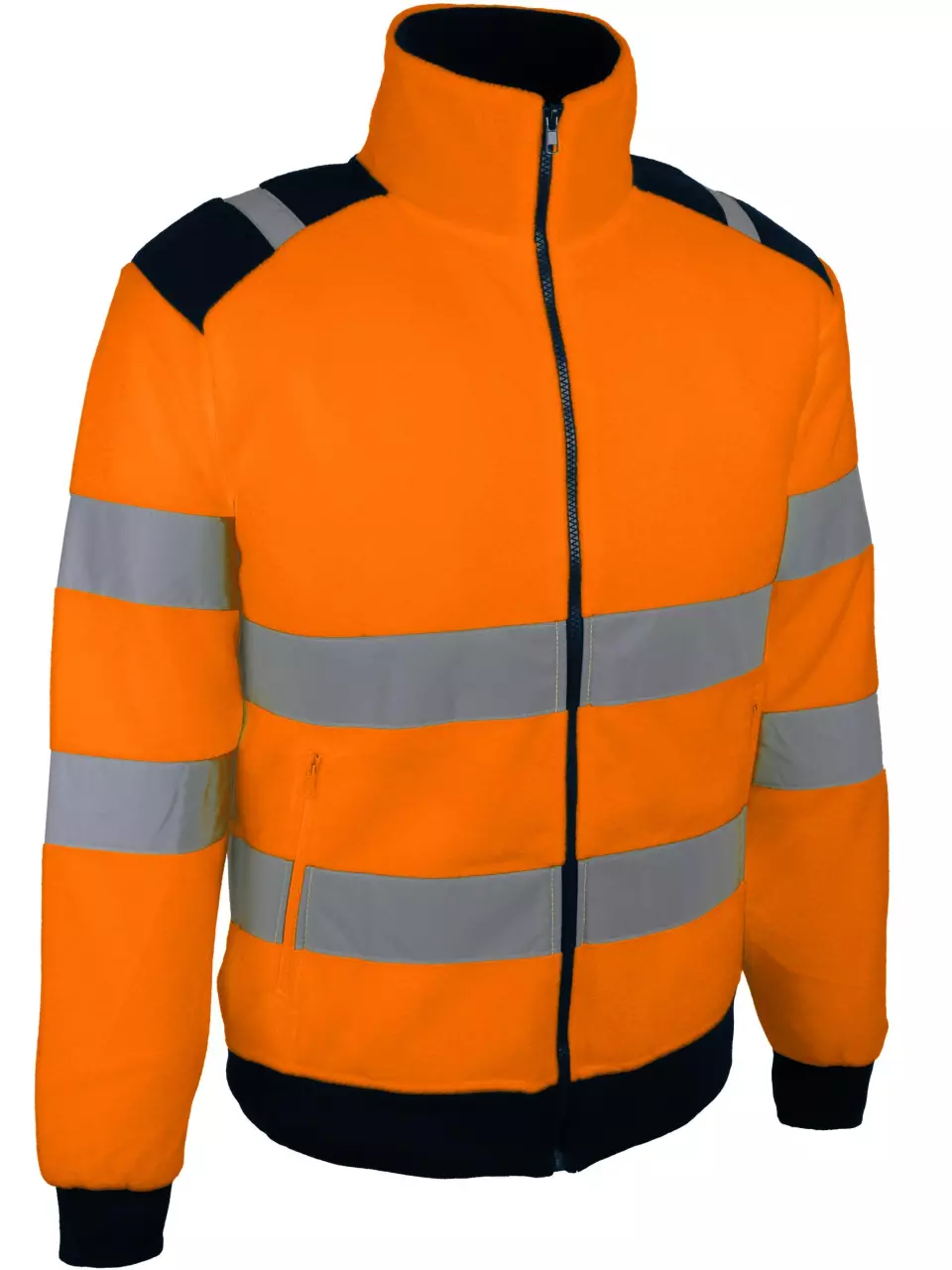 Singer Safety POLGO, High Visibility Jacket, Orange/Navy Blue, image 1, gallery thumbnail