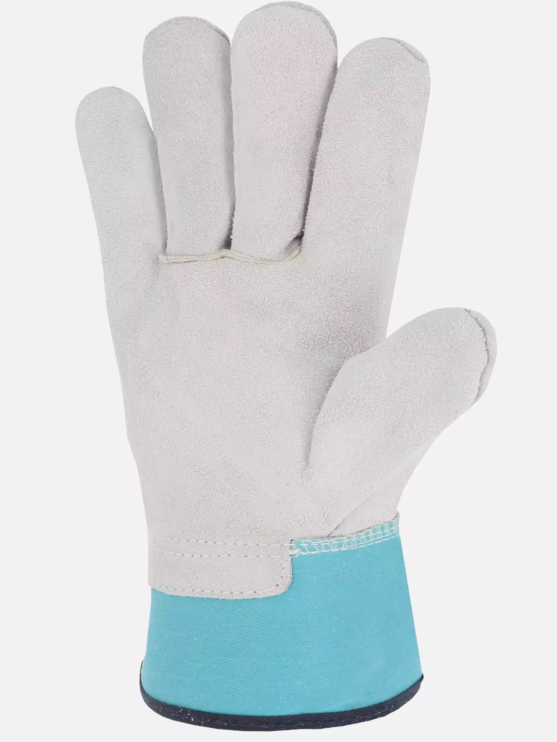 Singer Safety 501S, Leather Work Gloves, Size 10, Grey/Blue, image 2