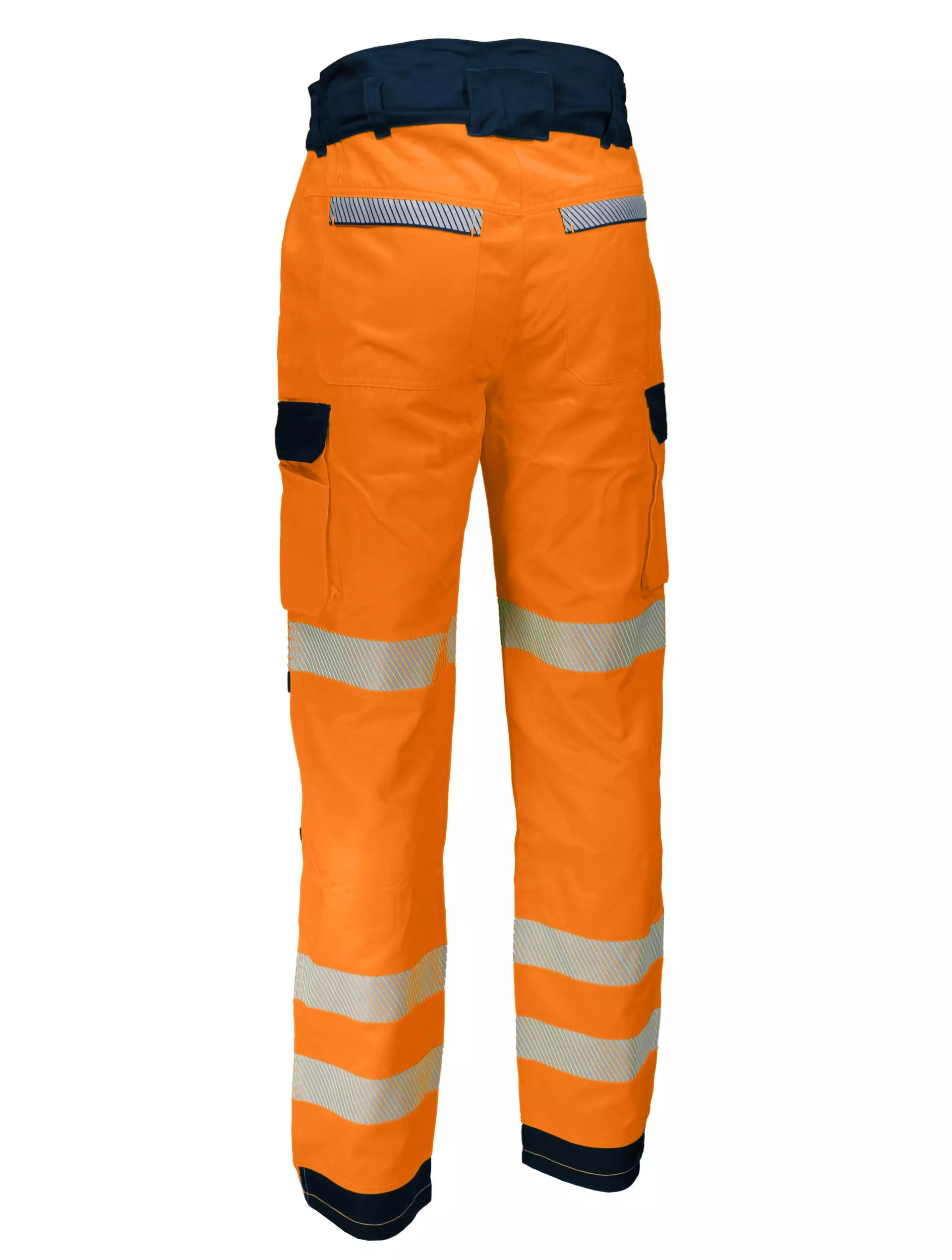Singer Safety X, Warnschutz-Arbeitshose, Orange/Marineblau, image 2