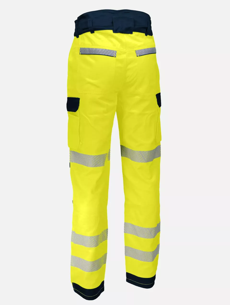 Singer Safety PILAM, High Visibility Work Trousers, Yellow/Navy Blue, image 2, gallery thumbnail
