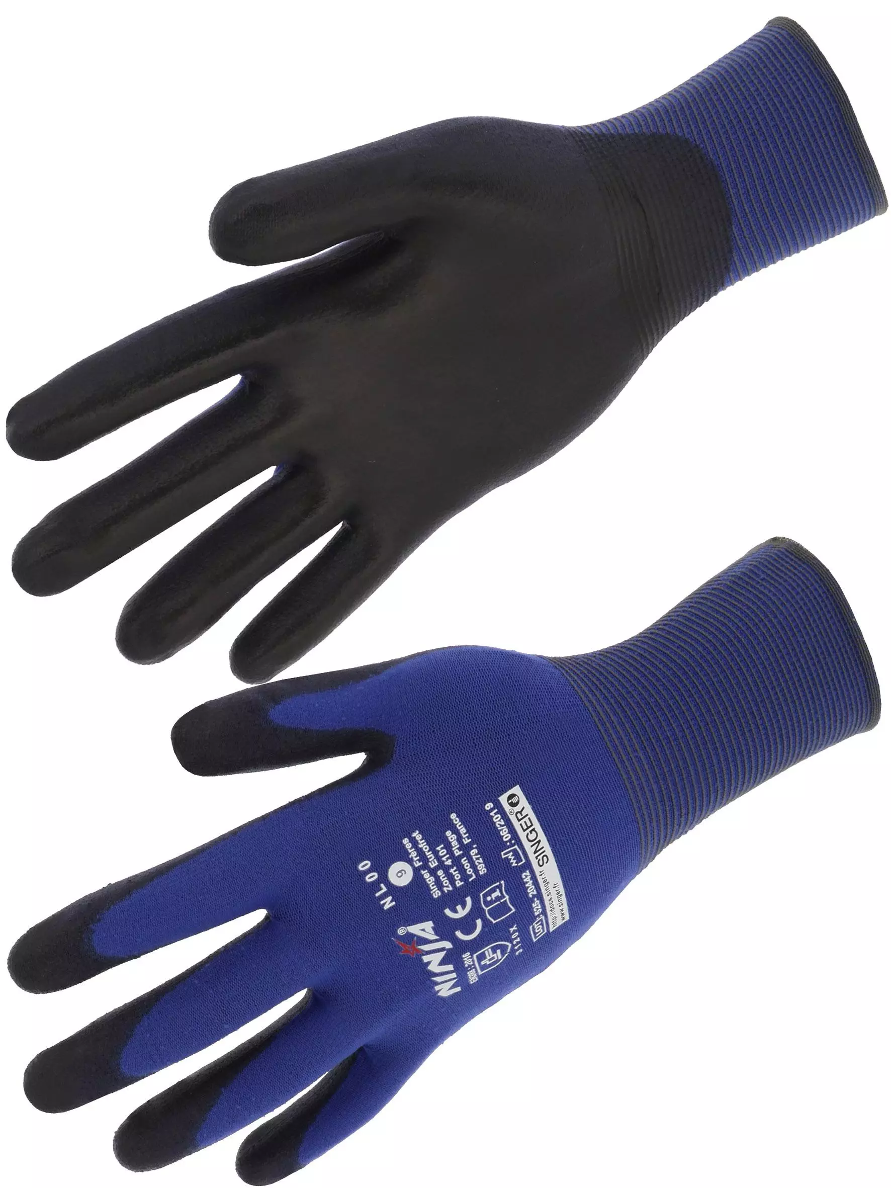 Singer Safety NL00, Gloves, Black/Blue