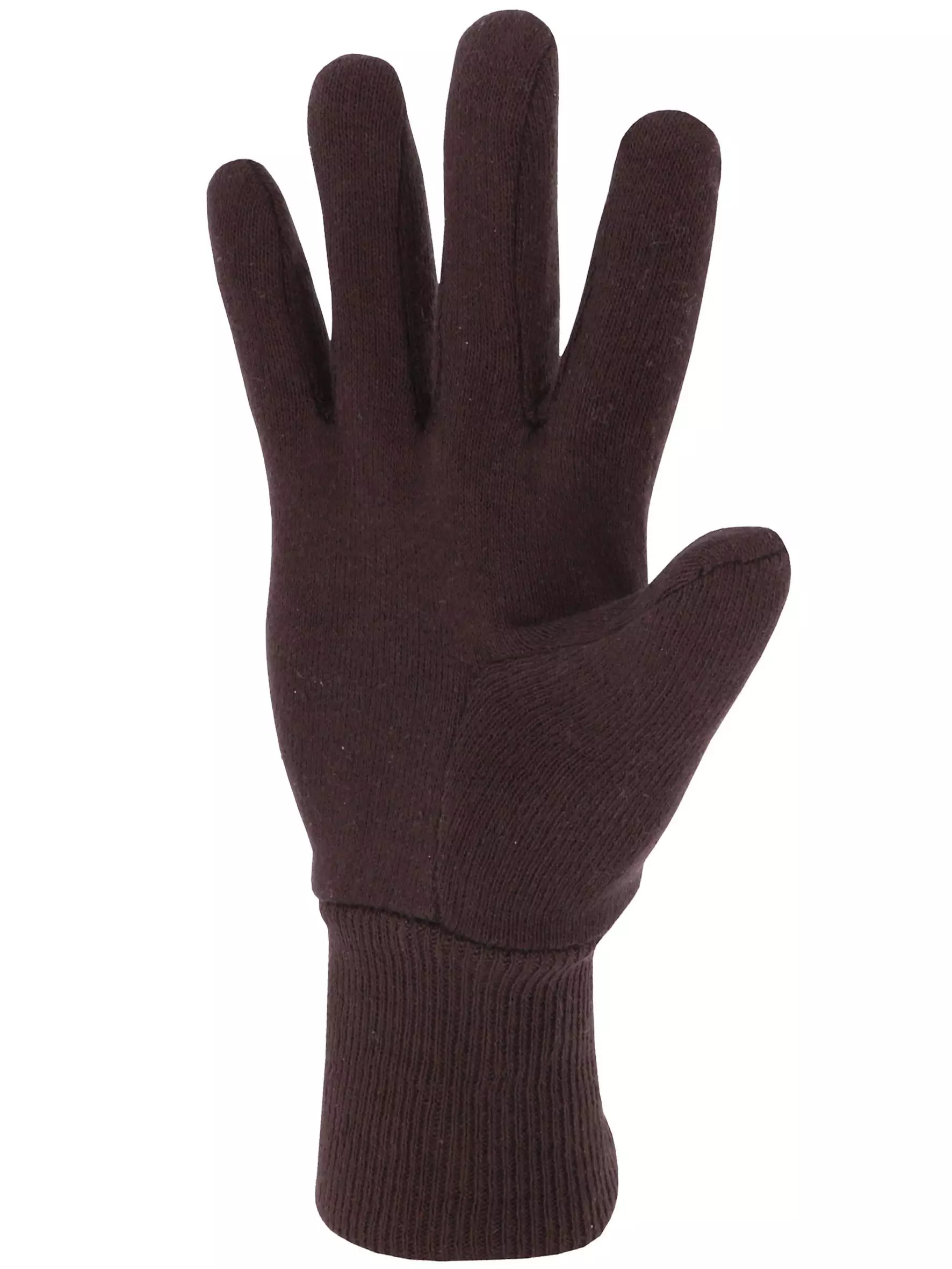 Singer Safety 400JMF, Cotton Jersey Gloves, Brown, image 2