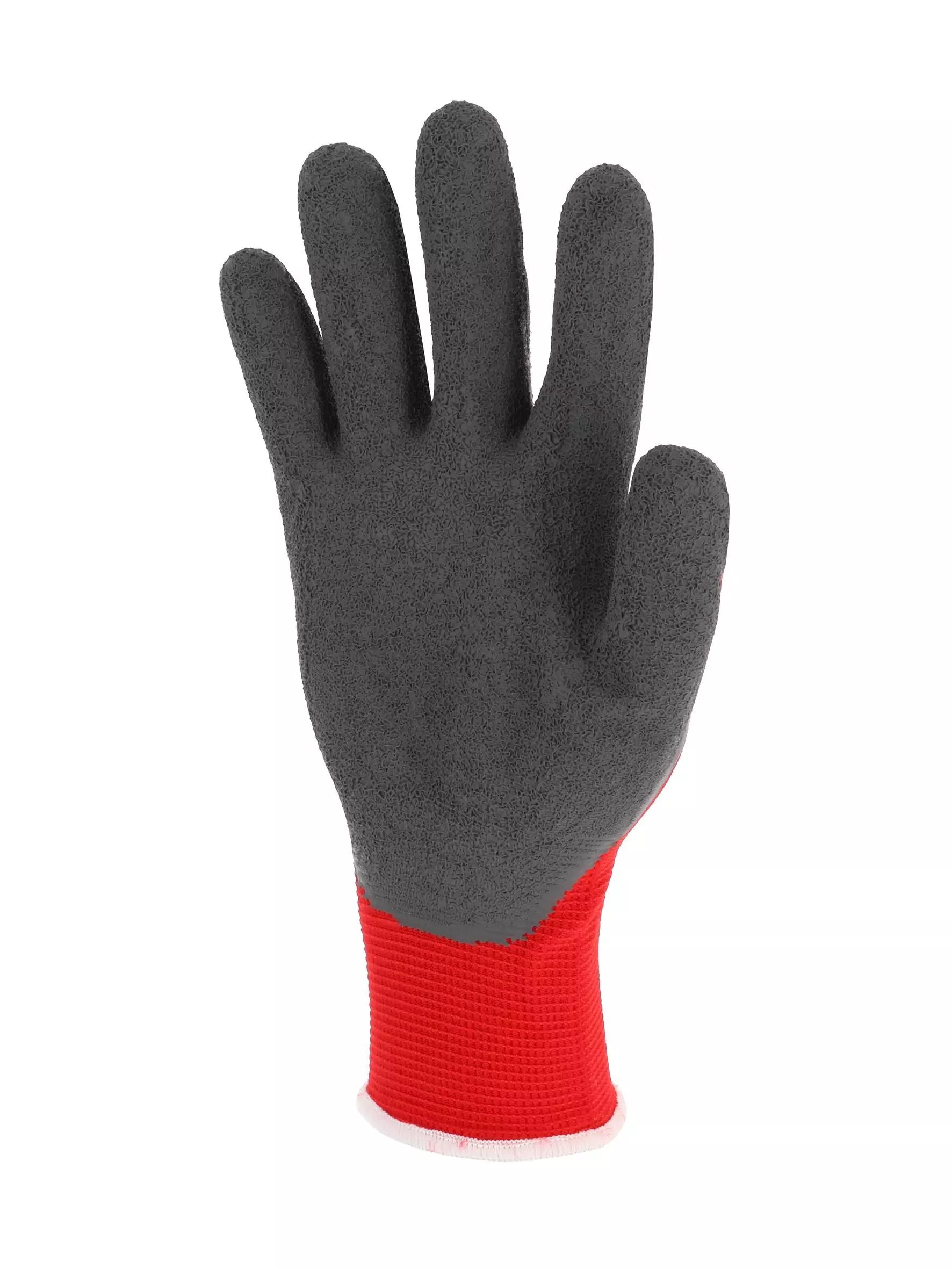 Singer Safety CNYM15LG, Latex Coated Gloves, Red/Grey, image 2