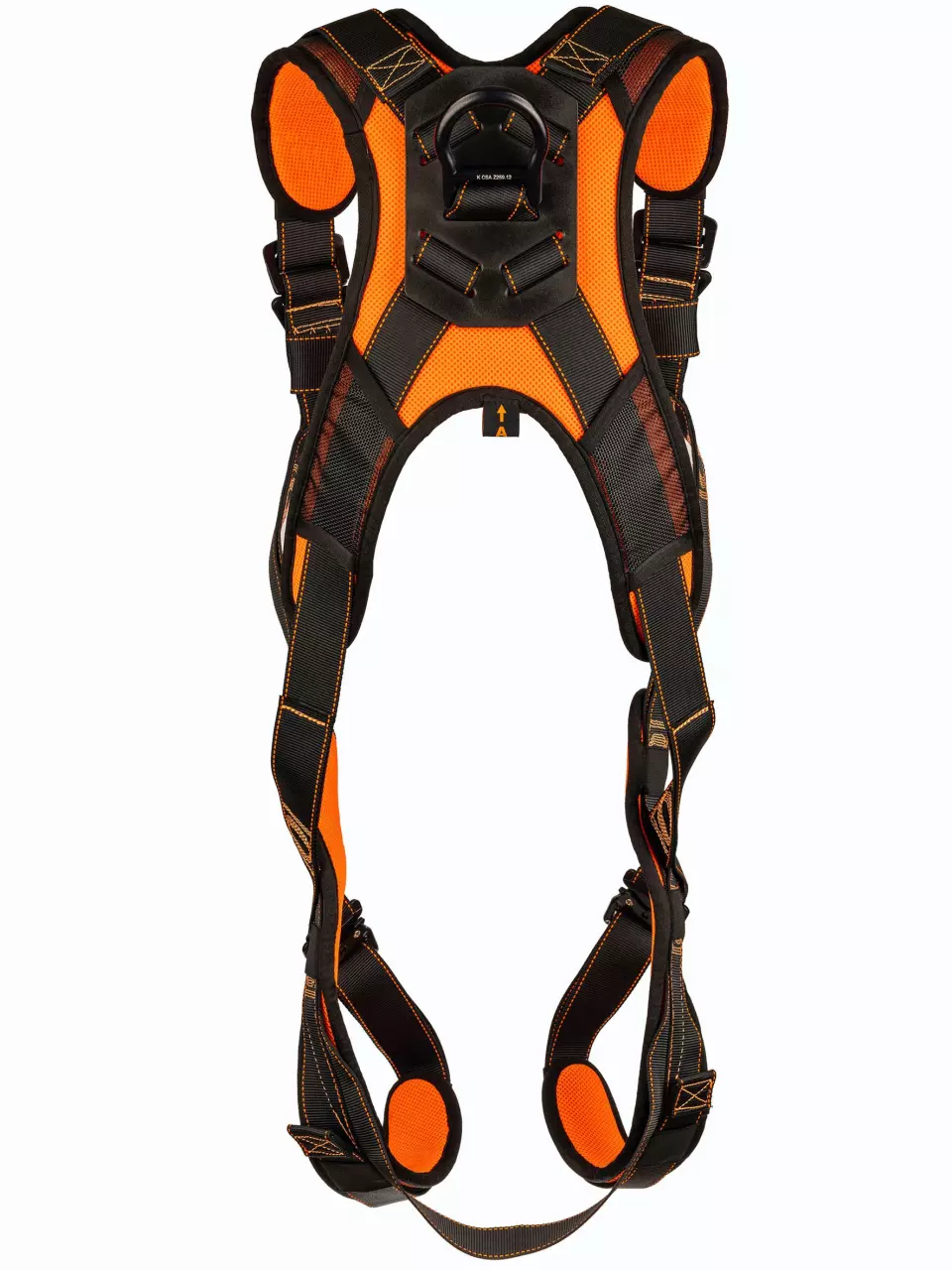 Singer Safety HARRICANA1, Fall Protection Harness, Black/Orange, image 3, gallery thumbnail