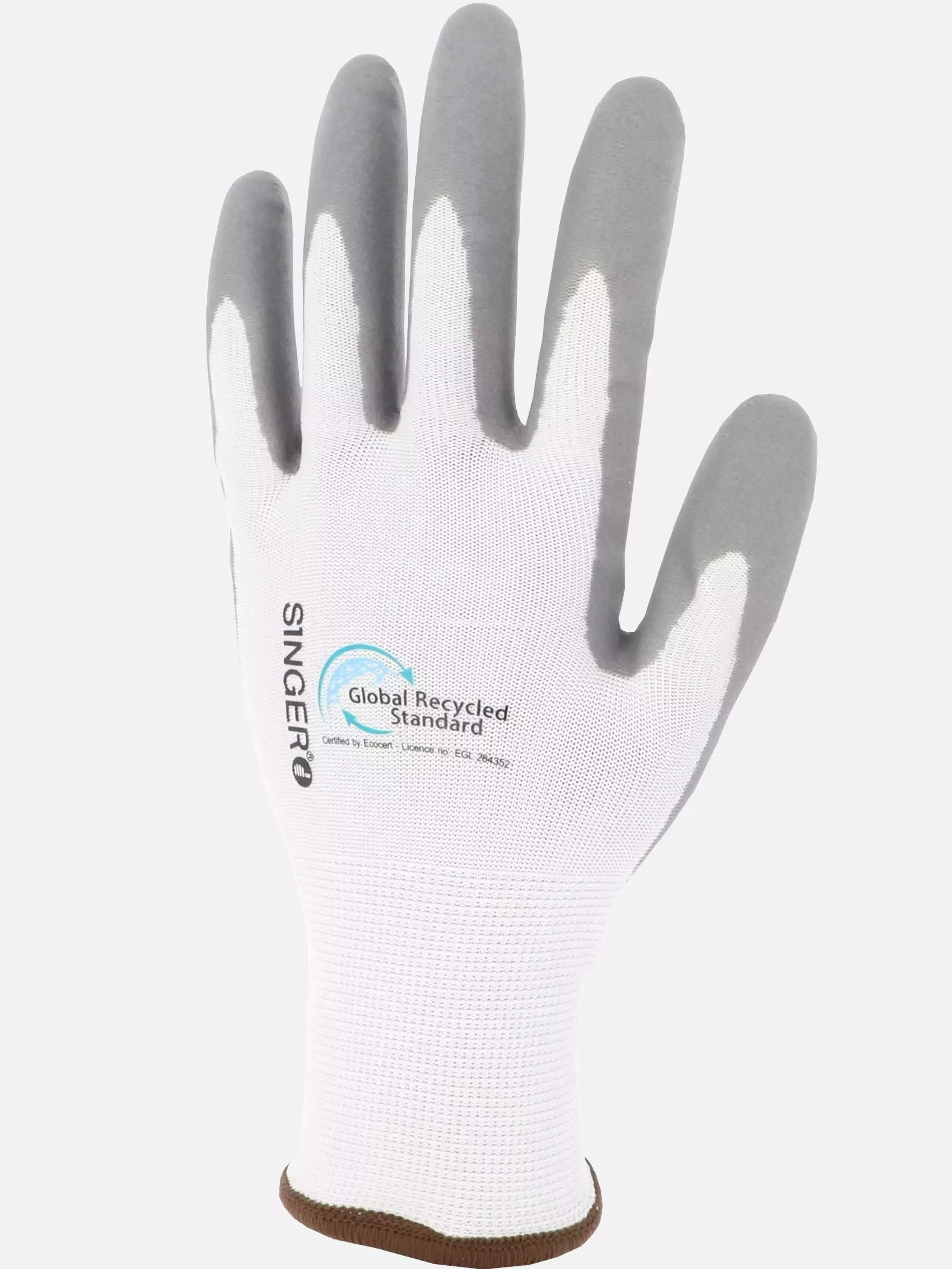 Singer Safety RCY15NIT, Nitrile Coated Gloves, White/Grey, image 3