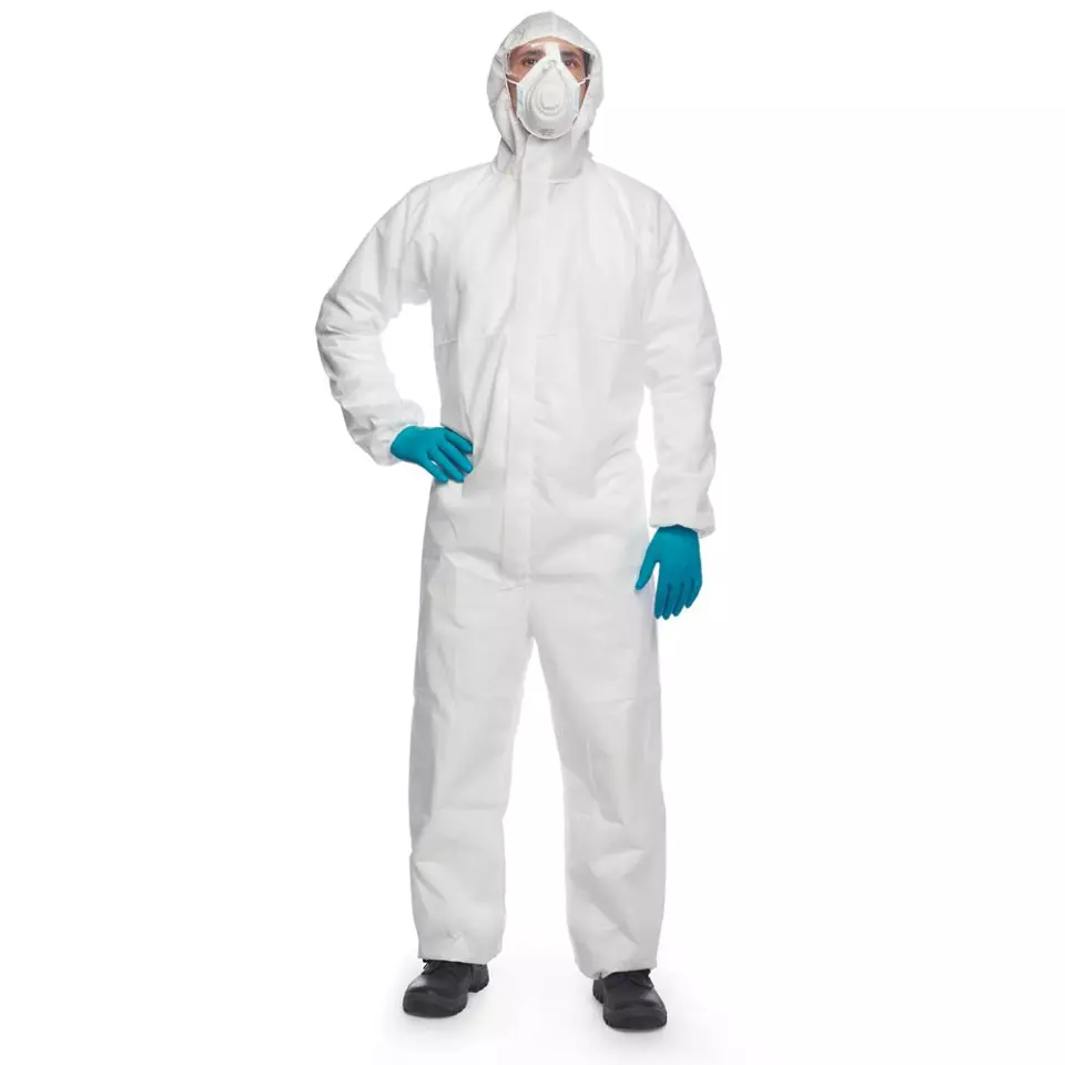 DuPont PB-CHF5-S-WH-00, Proshield 20 Coverall, White, image 3, gallery thumbnail