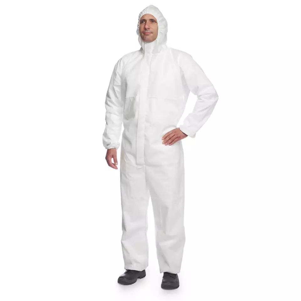DuPont PB-CHF5-S-WH-00, Proshield 20 Coverall, White, image 1, gallery thumbnail