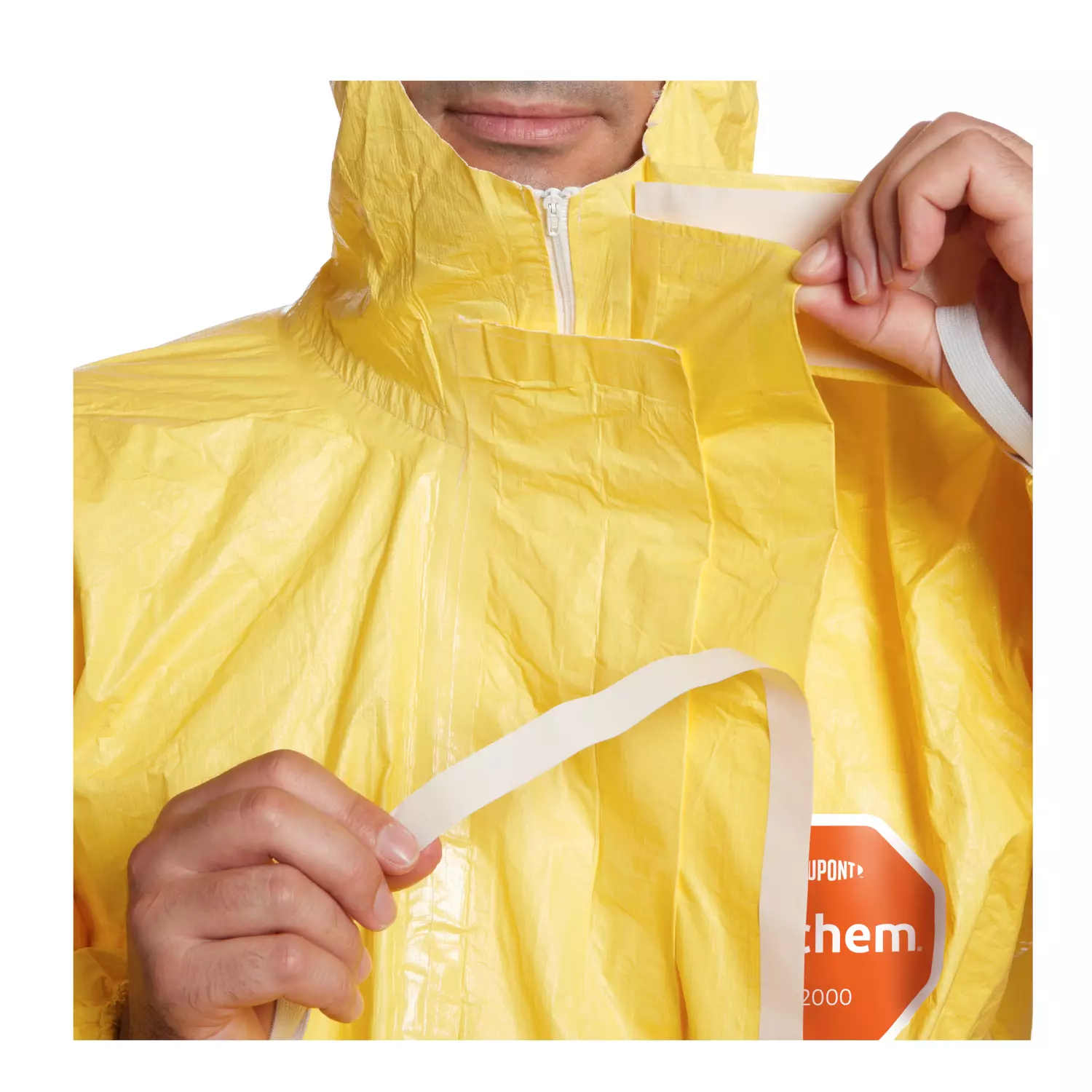 DuPont TC-CHA5-T-YL-00, Tychem 2000 C Coverall, Yellow, image 3