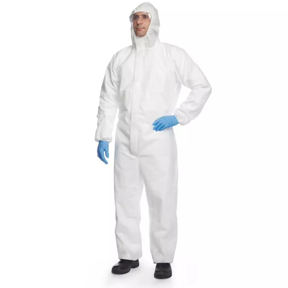 DuPont PB-CHF5-S-WH-00, Proshield 20 Coverall, White, image 2, gallery thumbnail