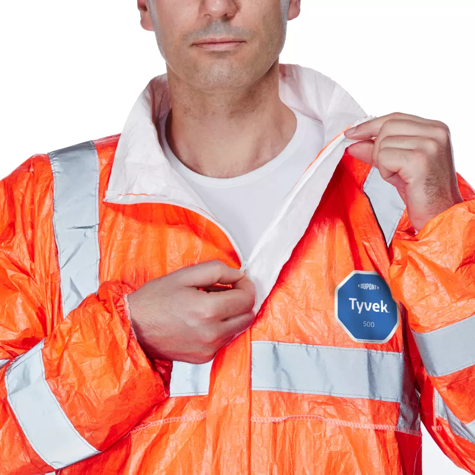 DuPont TY-0125S-HV-00PI, Tyvek 500 HV Skyddsoverall, Orange, image 4, gallery thumbnail