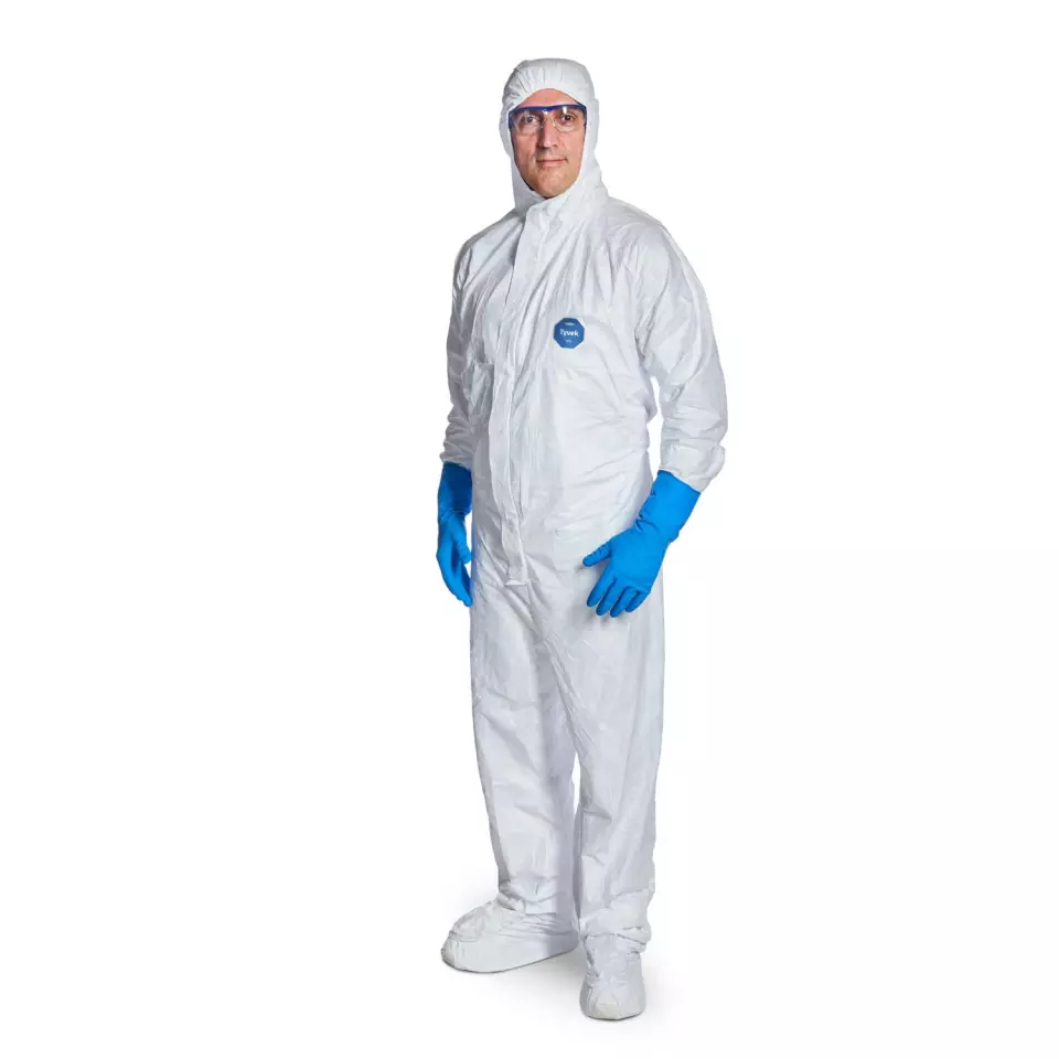 DuPont TY-CHF7-S-WH-00, Tyvek 500 Labo Coverall, White, image 1, gallery thumbnail