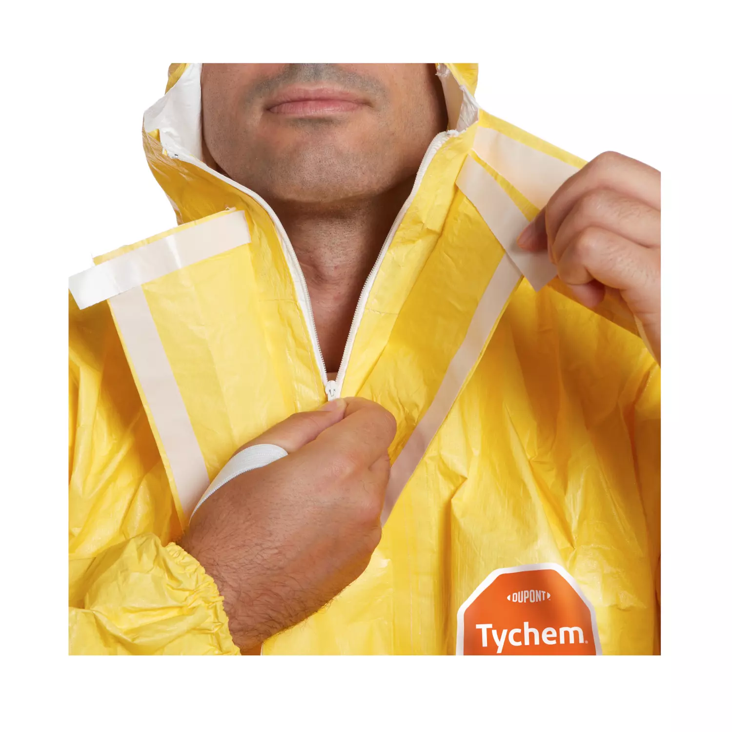 DuPont TC-CHA5-T-YL-00, Tychem 2000 C Coverall, Yellow, image 2