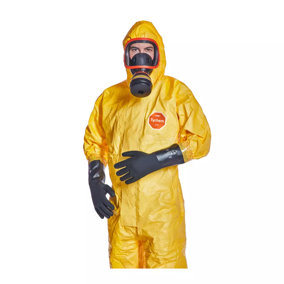 DuPont TC-CHA5-T-YL-00, Tychem 2000 C Coverall, Yellow, image 6, gallery thumbnail