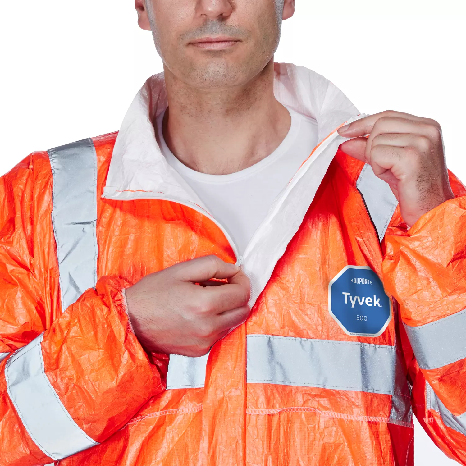 DuPont TY-0125S-HV-00PI, Tyvek 500 HV Skyddsoverall, Orange, image 4