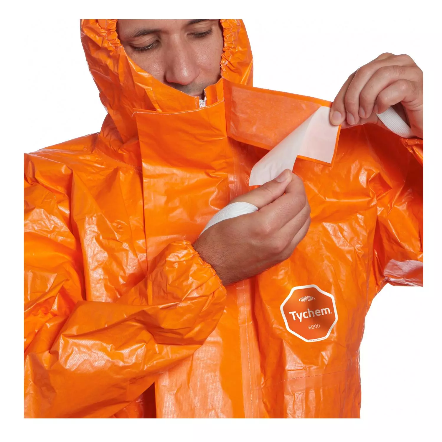 DuPont TF-CHA5-T-OR-00, Tychem 6000 F Skyddsoverall, Orange, image 3