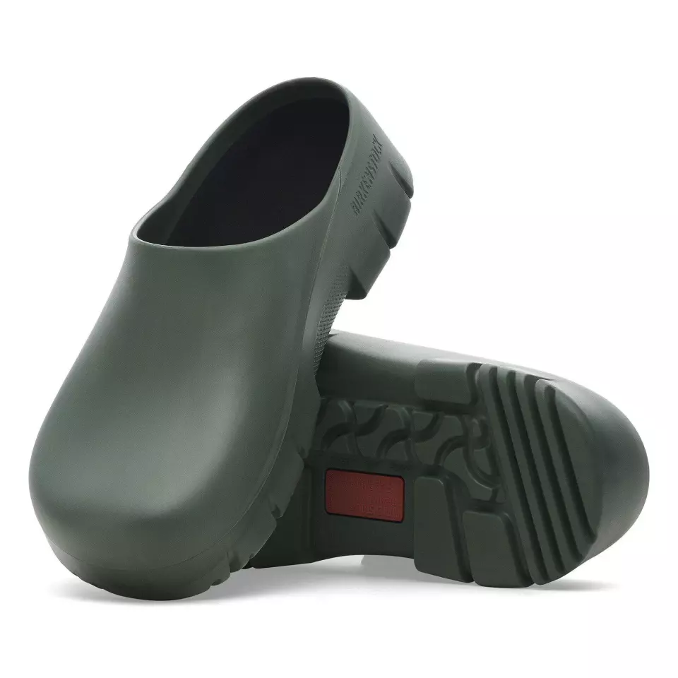 Birkenstock 1025957, Super-Birki 2.0 Regular Occupational PU Clogs, Thyme, image 2, gallery thumbnail