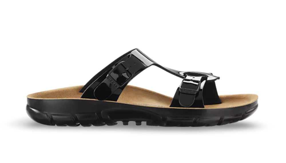 Birkenstock 263183, Sofia BF Smal arbetssandal, lackerad svart, image 4