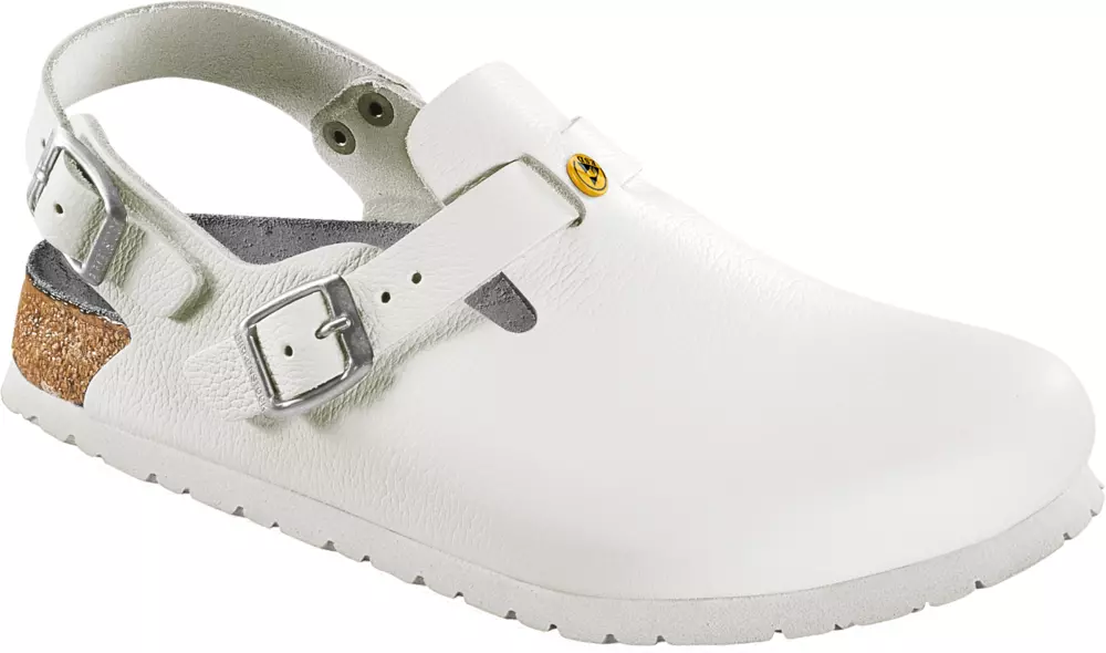 Birkenstock 61418, Tokio ESD NL Narrow Occupational Sandals, White, image 2