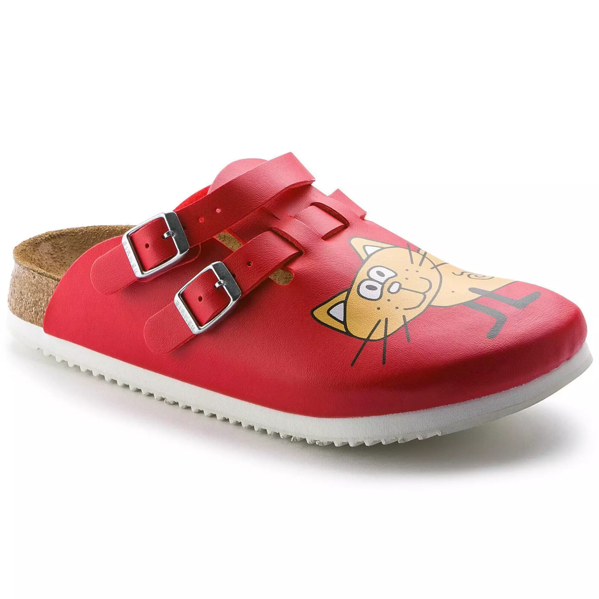 Birkenstock 582516, Kay SL BF Narrow Occupational Sandals, Cat Red
