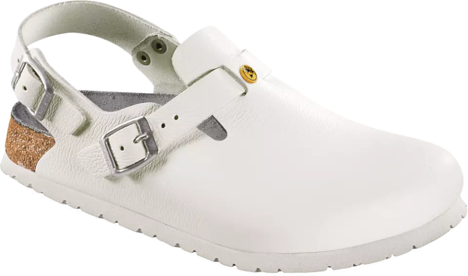 Birkenstock 61418, Tokio ESD NL Narrow Occupational Sandals, White, image 1, gallery thumbnail