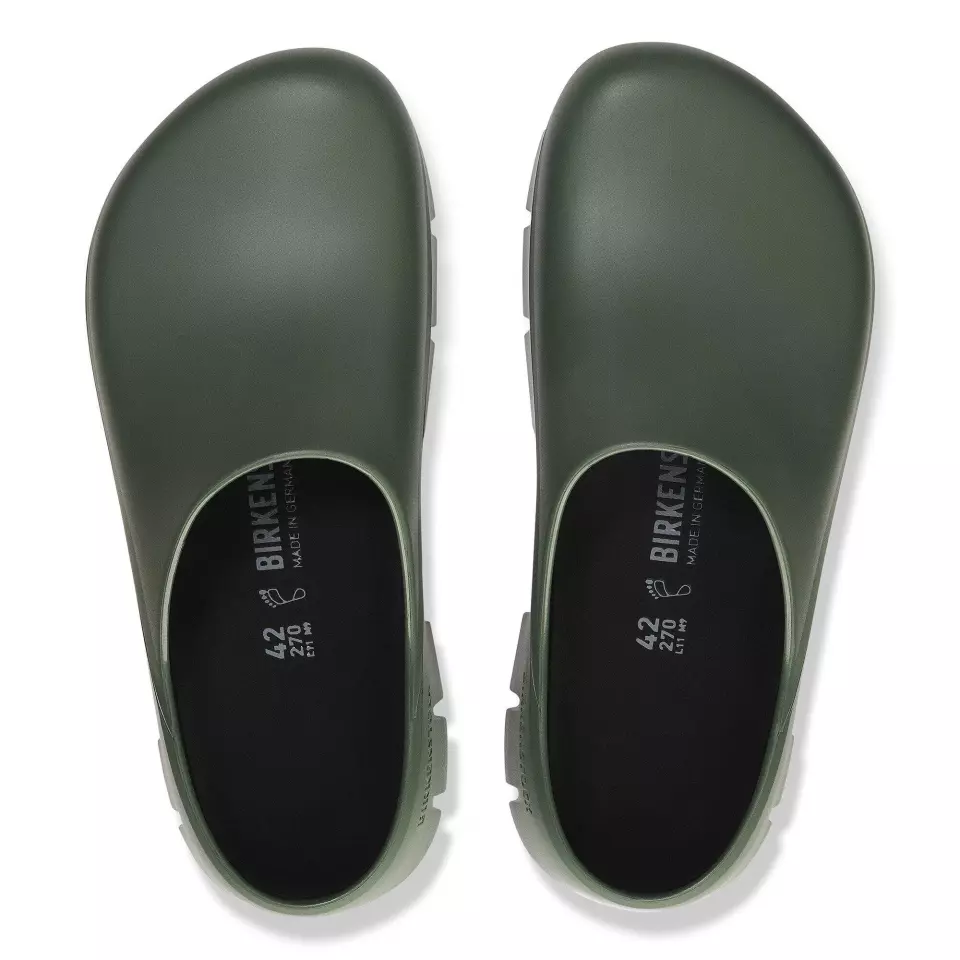 Birkenstock 1025957, Super-Birki 2.0 Regular Occupational PU Clogs, Thyme, image 3, gallery thumbnail