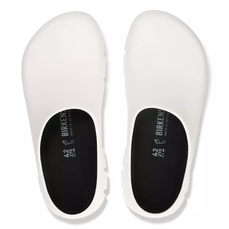 Birkenstock 1025958, Super-Birki 2.0 Standard yrkes-PU-tofflor, vit, image 3, gallery thumbnail