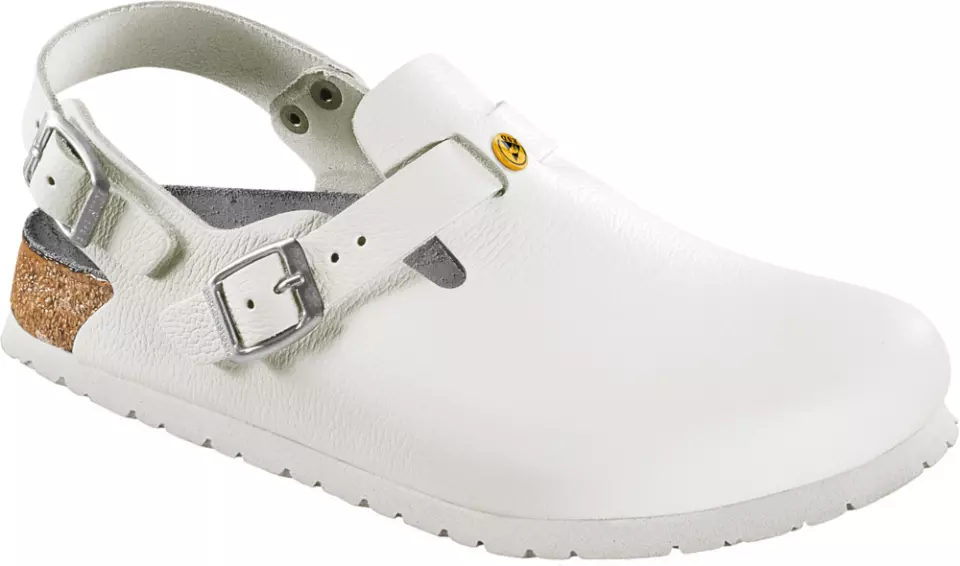Birkenstock 61418, Tokio ESD NL Narrow Occupational Sandals, White, image 2, gallery thumbnail