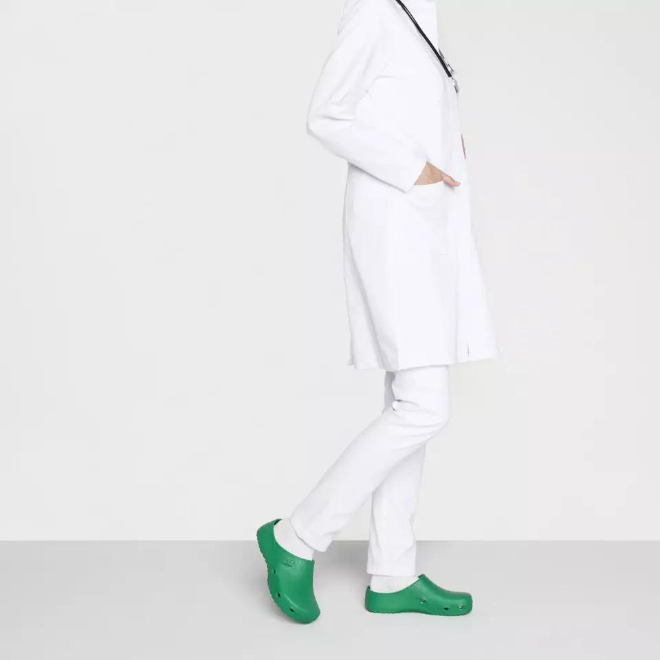 Birkenstock 63050, Birki Air Regular Occupational Antistatic PU Clogs, Green, image 7, gallery thumbnail