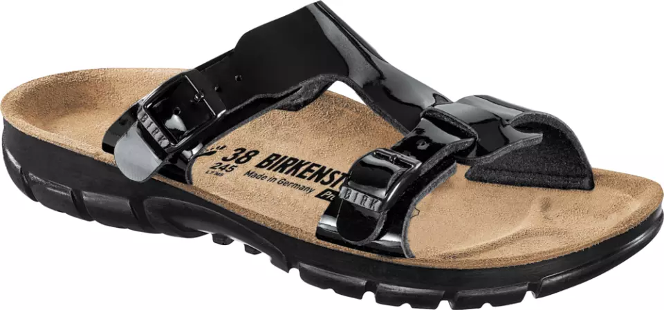 Birkenstock 263183, Sofia BF Smal arbetssandal, lackerad svart, image 2, gallery thumbnail