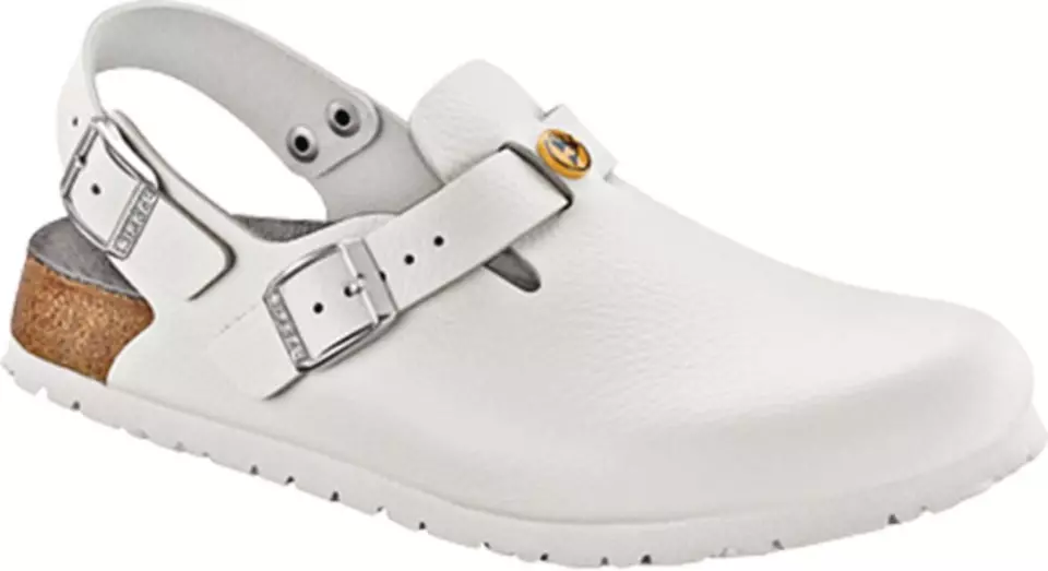 Birkenstock 61410, Tokio ESD NL Regular Occupational Sandals, White, image 1, gallery thumbnail