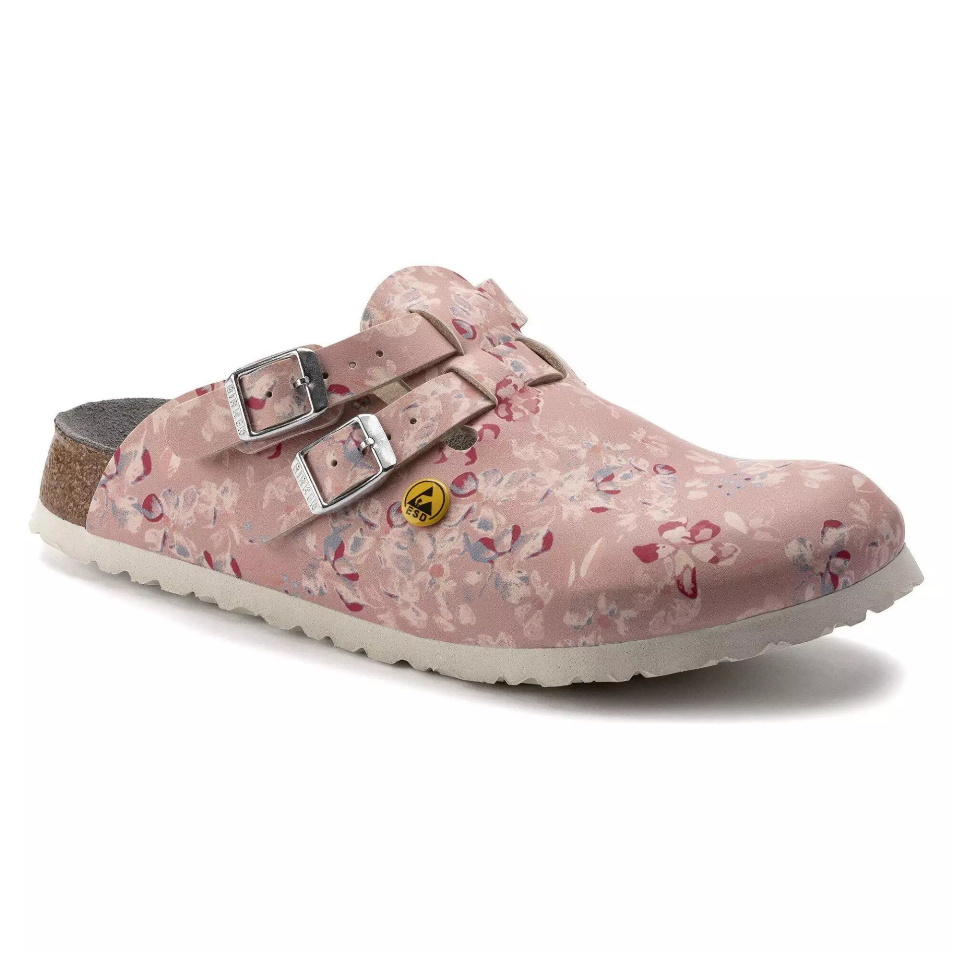 Birkenstock 1020945, Kay ESD BF Narrow Occupational Sandals, Flower Field Rose