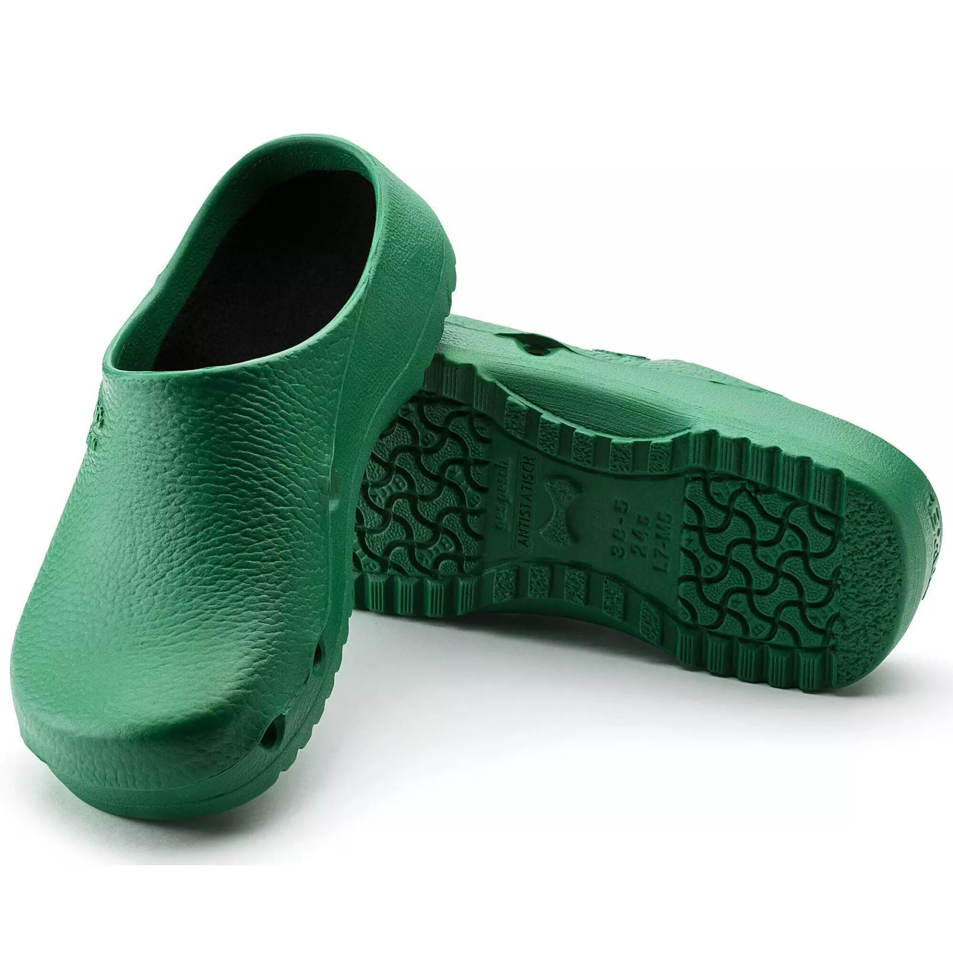 Birkenstock 63050, Birki Air Regular Occupational Antistatic PU Clogs, Green, image 2