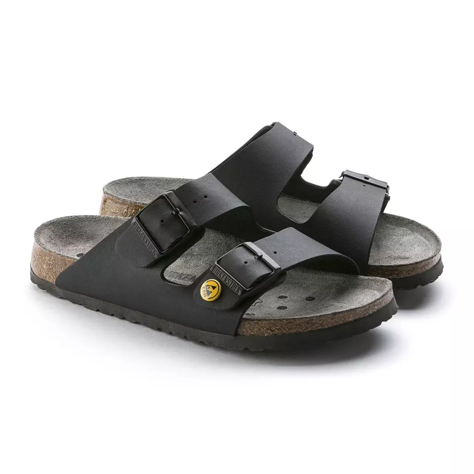 Birkenstock 89428, Arizona ESD BF Narrow Occupational Sandals, Black, image 4, gallery thumbnail
